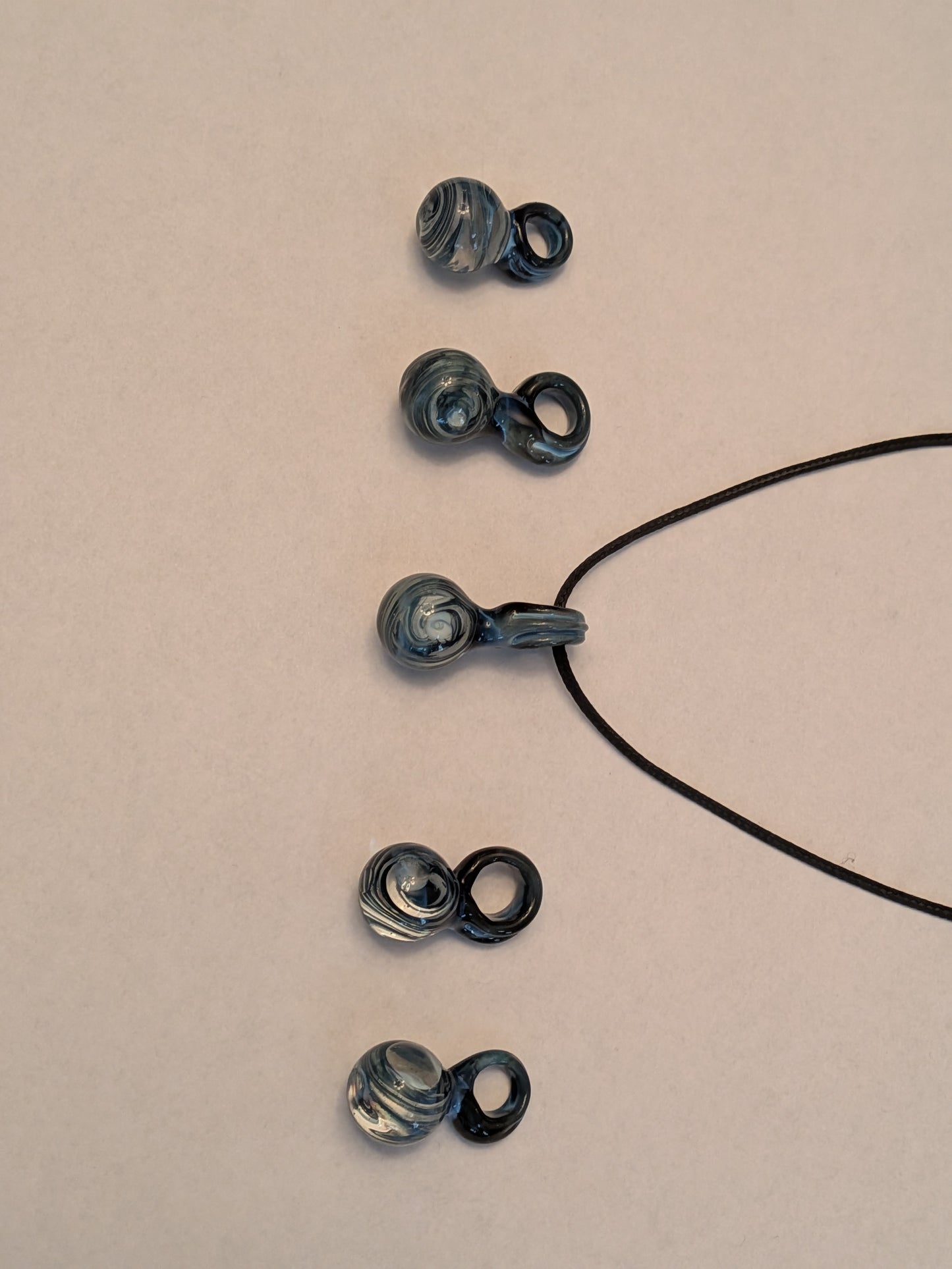 Fade to Black Marble Pendant